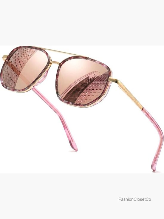 Polarized UV400 Aviator Sunglasses Tangle-Free Oversized Retro Style main image 4